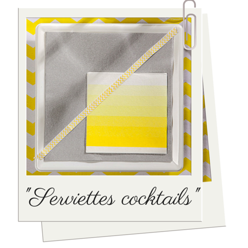 serviettes-cocktail-jaune-soleil-degradé