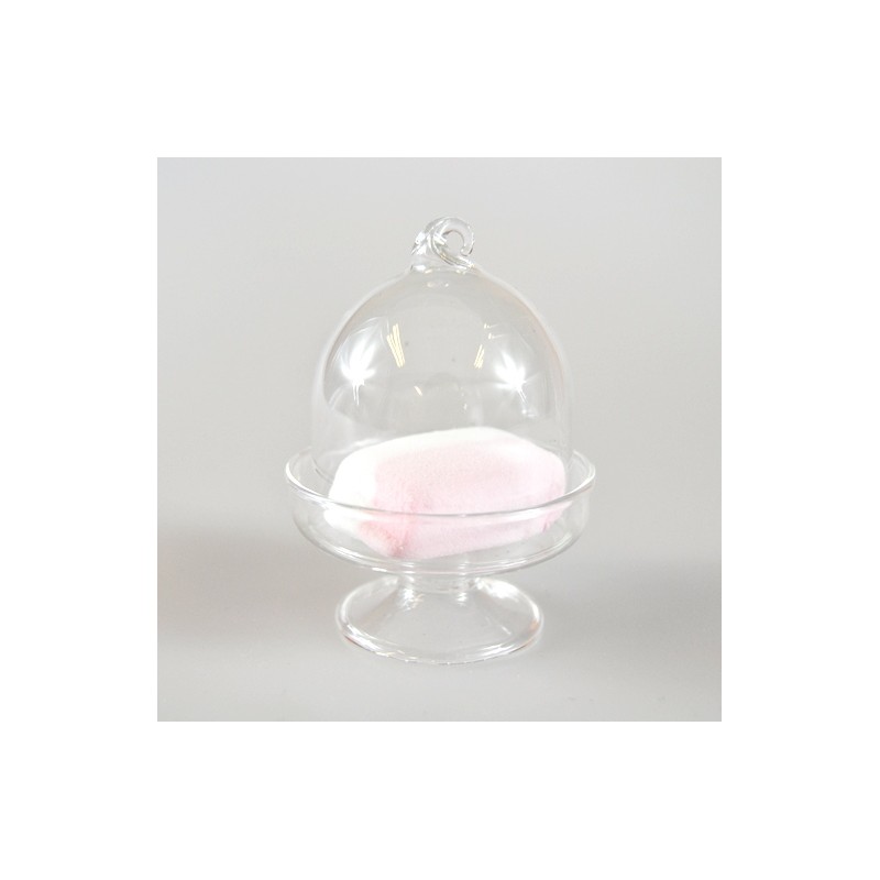 Cloche En Verre Transparent 15X24Cm