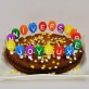 Bougies Joyeux Anniversaire multicolore