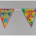 Guirlande fanions « Cest la Fête » type