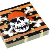 Serviettes pirates (x20)