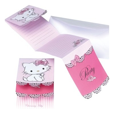 Cartons dinvitation Charmmy Kitty (x6)