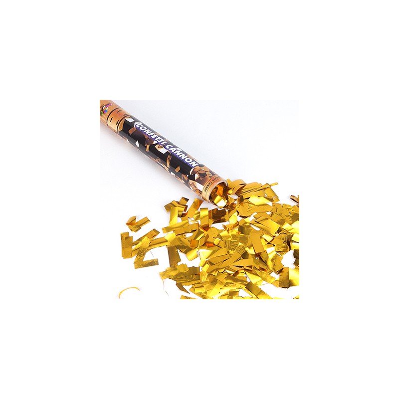 Canons à confettis dorés 40 cm, confetti Mariage pas cher