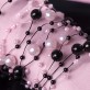 Guirlandes de perles nacrées x5 noires