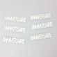 Stickers Anniversaire en bois peint (x6) blanc