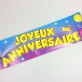 Bannière Joyeux Anniversaire multicolore