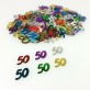 Confettis 50 ans multicolore