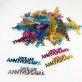 Confettis de table Joyeux anniversaire multicolore
