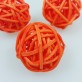 Mini boules en rotin (x12) orange