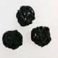 Mini boules en rotin (x12) noir