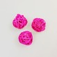 Mini boules en rotin (x12) fuchsia 