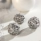 Mini boules en rotin (x12) argent