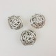 Mini boules en rotin (x12) argent