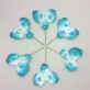 Mini orchidées de couleur (x6) turquoise