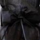 Housses de chaise noires (x10) + noeud en non tissé
