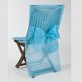 Housses de chaise turquoise ( x10) + noeud en non tissé