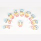 Bougie chiffre 2 multicolore