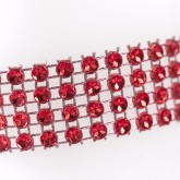 Ruban strass rouge