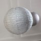 Lampion boule déco pailleté argent