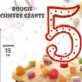 Bougie géante chiffre 5