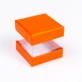 Mini boîtes cubes x6 orange