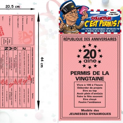 Permis de la vingtaine (20ans)