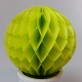 Petites boules décoratives alvéolées (x2) vert anis