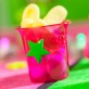 Mini-seaux à glace de couleur (x6) fuchsia