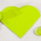 Serviettes de table forme coeur (x20) vert anis
