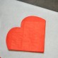 Serviettes de table forme coeur (x20)rouge