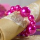 Grandes perles nacrées (x10) fuchsia