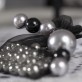 Grandes perles nacrées (x10) noir