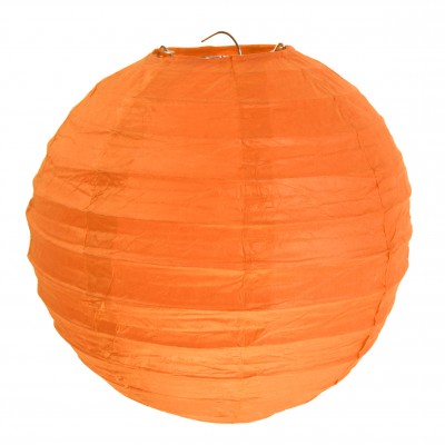 Lampion décoratif grand modèle orange
