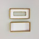 Boîtes à dragées rectangulaires (x6) or