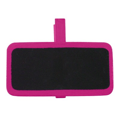 Porte noms ardoises fuchsia (x12)