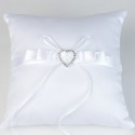 Coussin d'alliances strass blanc