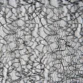 Chemin de table en fibres tissées noir