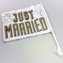 Drapeau de voiture Just Married type