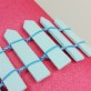Mini palissade en bois bleu ciel