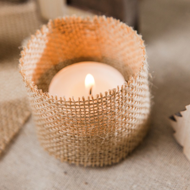 Rouleau De Jute Decoratif Pour Table
