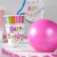 Gobelets Happy Birthday multicolore (x8)