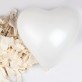Ballons en forme de coeur (x8) blanc