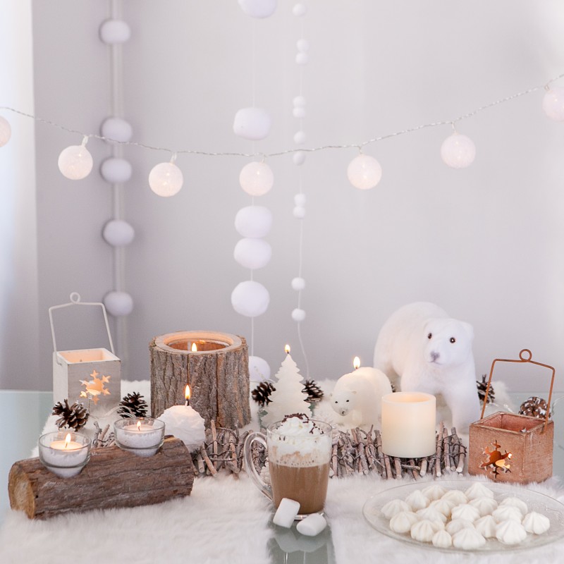 Ours polaire blanc centre de table - MaPlusBelleDeco.com
