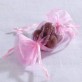 Sachets d'organdi «bonbons» x6 rose