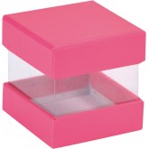 Mini boîtes cubes x6 fuchsia