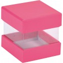 Mini boîtes cubes x6 fuchsia