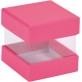 Mini boîtes cubes x6 fuchsia