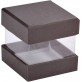 Mini boîtes cubes x6 noir