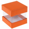 Mini boîtes cubes x6 orange