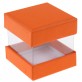 Mini boîtes cubes x6 orange